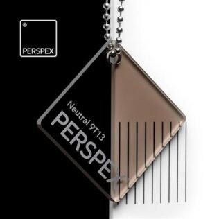 Smoked Bronze 9T13 tinted Perspex acrylic sheet swatch