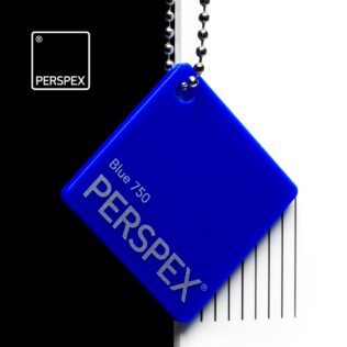 Mid Blue 750 Perspex Sheet