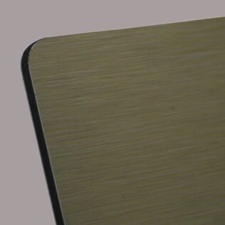 Brushed Gold Aluminium Composite Sheet