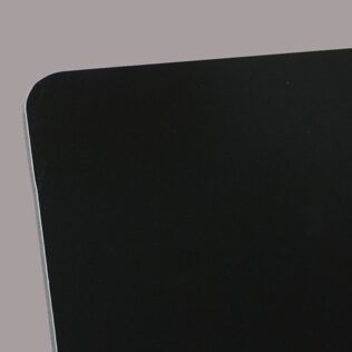 Jet Black Aluminium Composite Sheet (RAL 9005)