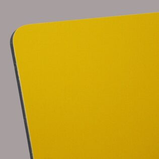 Traffic Yellow Aluminium Composite Sheet (RAL 1023)