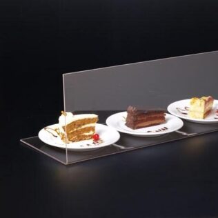 Clear Perspex L-Shape Angled Sneeze Screen (4mm)