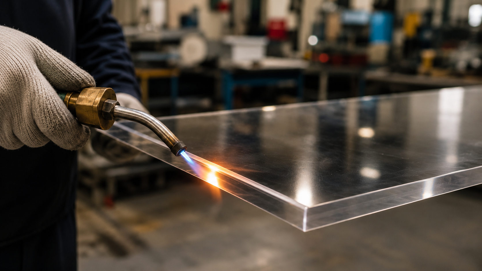 Acrylic Edge Polishing at Trent Plastics