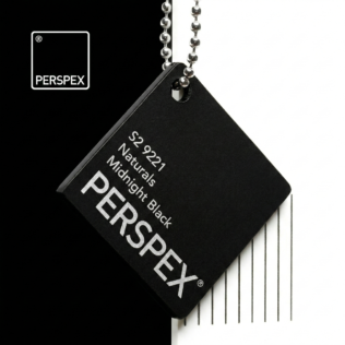 Matt Black S2 9221 Perspex Sheet