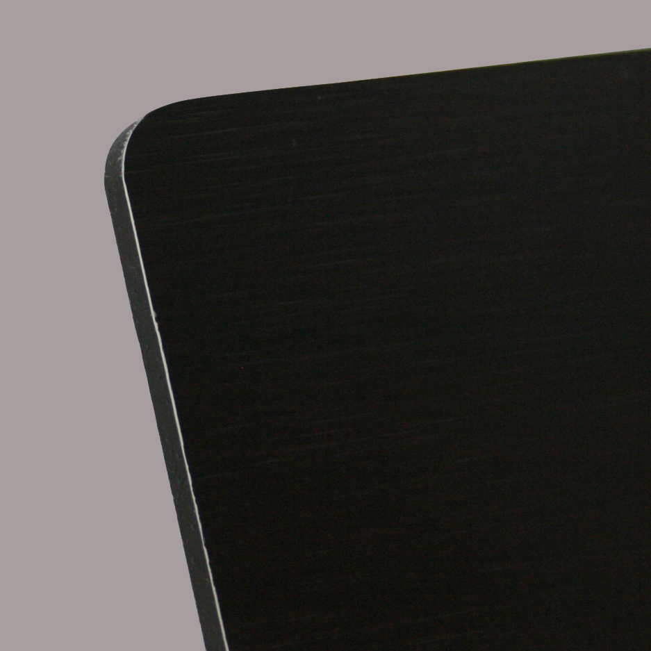 Brushed Black Aluminium Composite Sheet