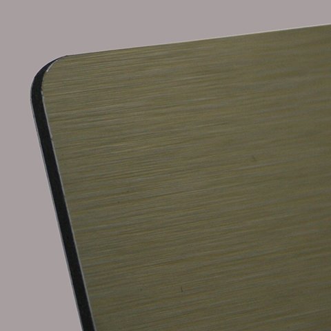 Brushed Gold Aluminium Composite Sheet