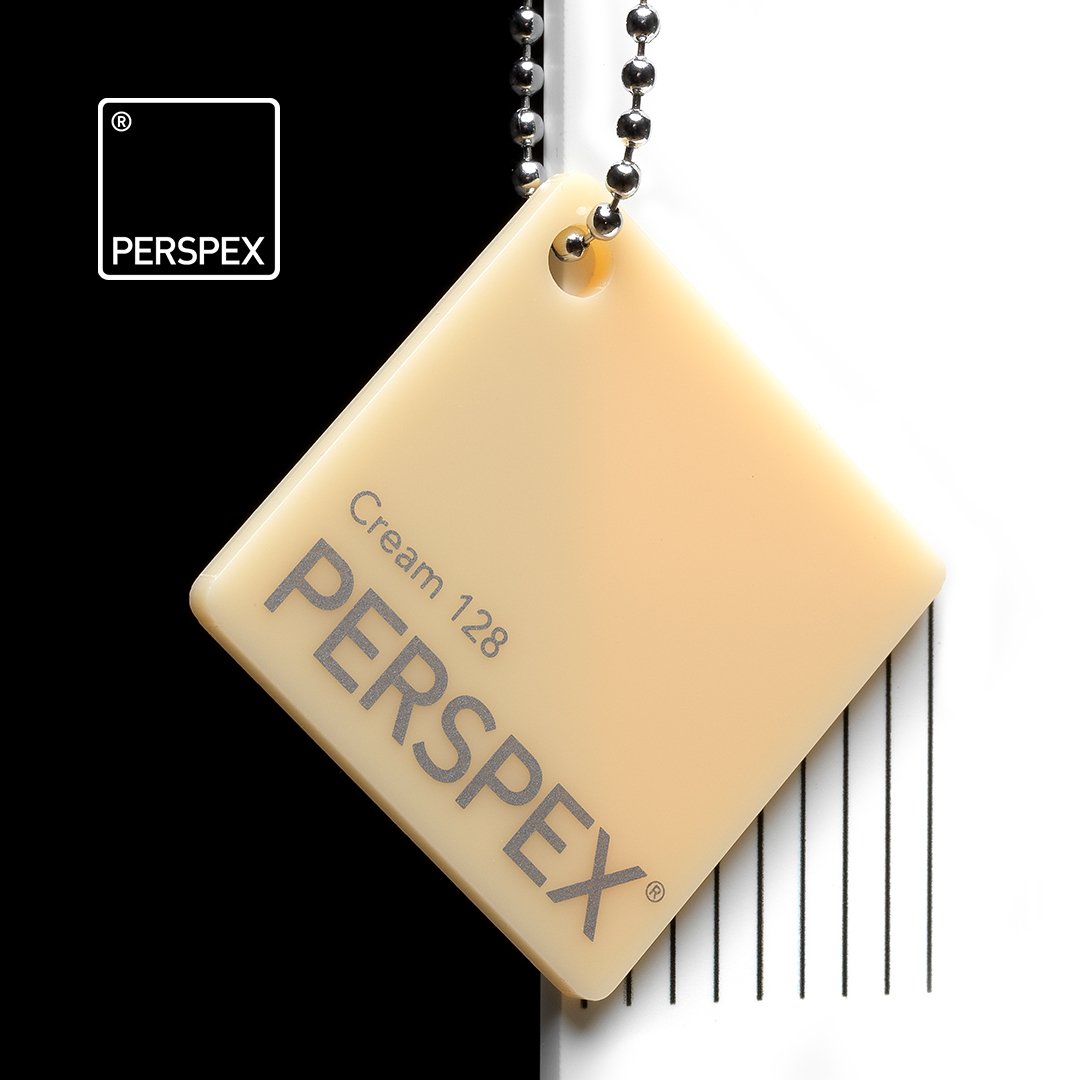Cream 128 Perspex Sheet