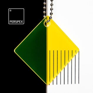 Helios Yellow 2T88 Fluorescent Acrylic Sheet