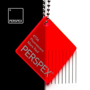 Mars Red 4T56 Fluorescent Acrylic Sheet