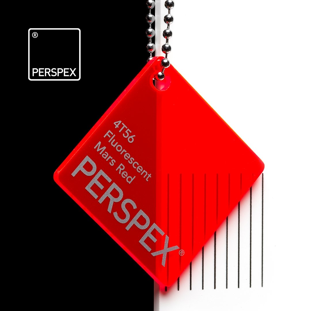 Mars Red 4T56 Fluorescent Acrylic Sheet
