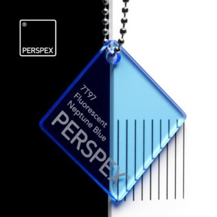Neptune Blue 7T97 Fluorescent Acrylic Sheet