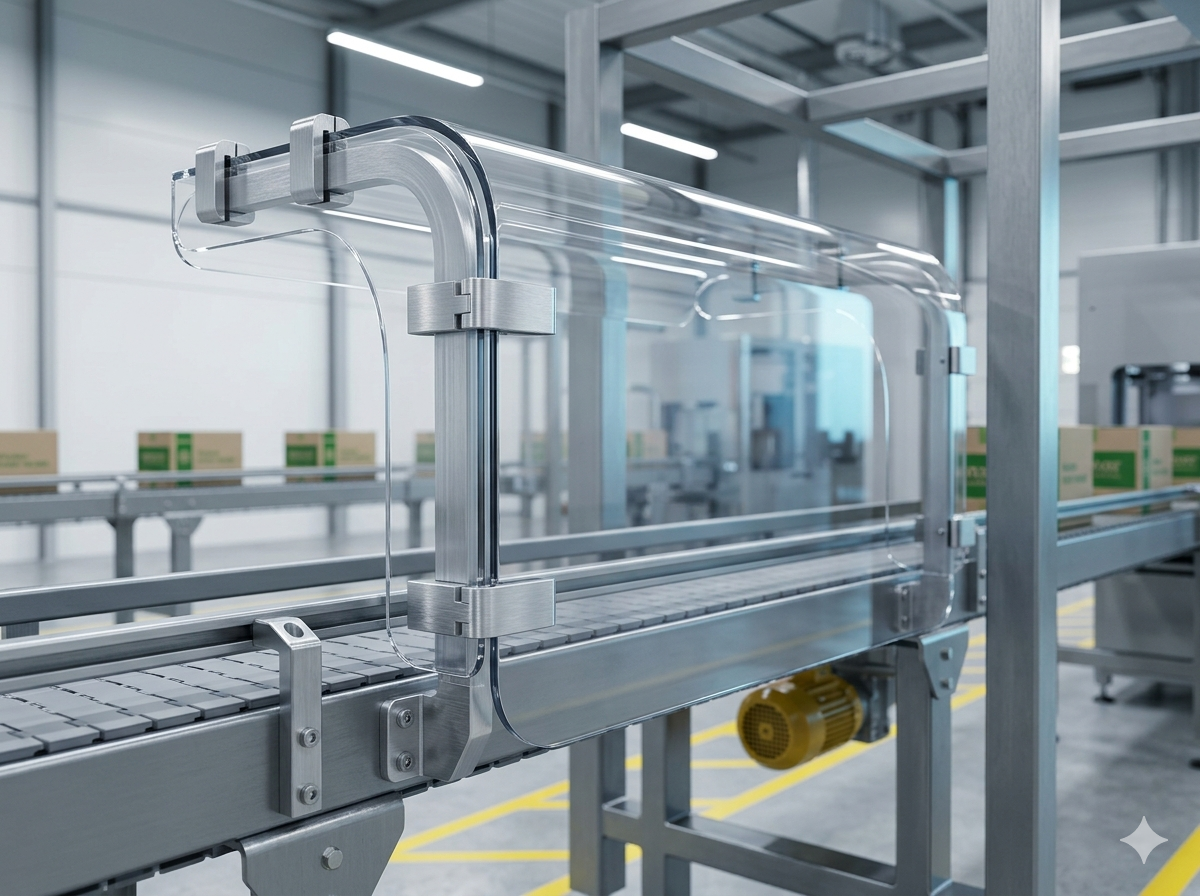 Bespoke machine guards by Trent Plastics