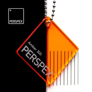 Amber Orange 300 Tinted Perspex Sheet